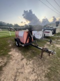 2009 WANCO LIGHT PLANT ON TRAILER, DIESEL, RUNS