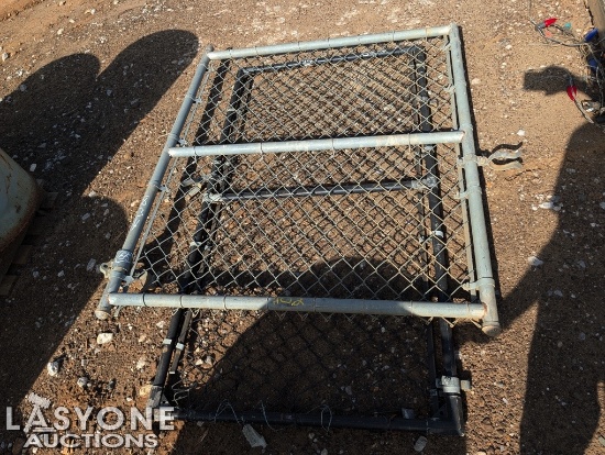 2 HURRICANE FENCE GATES