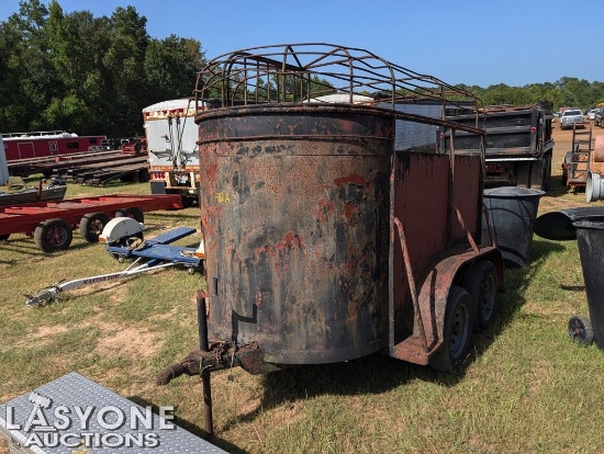 Black 2 Horse Bumper Pull Horse Trailer, No Title
