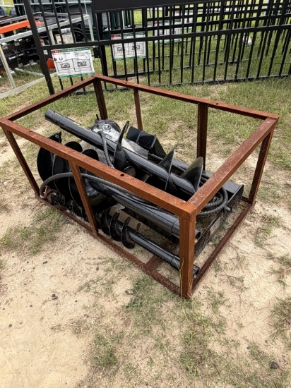 Hydraulic Mower King Skidsteer Post Hole Digger