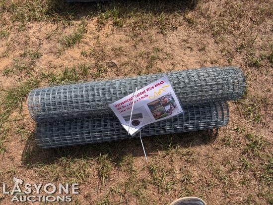 3 NEW ROLLS OF GALVANIZED WIRE FENCING, 3.3' X 26'