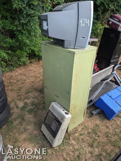 Pile Of Misc, Filing Cabinets, Workout Benches
