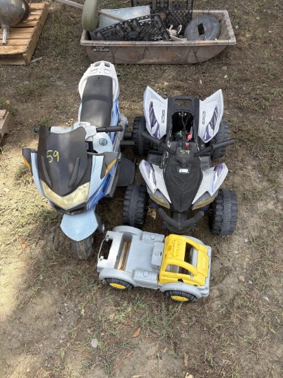 Kids Fourwheeler, Motorcycle & Truck