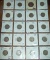 Lot of 20 Buffalo Nickels 1916, 1917-S, 1920-D, 1923-S, 1927-S F, 1925-D, 1926-D, 1928 VF