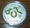 2013 Australia Lunar Snake Green Colorized  1/2 oz. .999 Fine Silver Half Dollar Foreign Coin