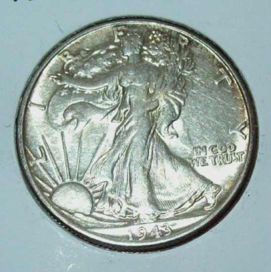 1943 Walking Liberty Half Dollar AU Nice Coin