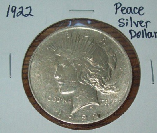 1922 Peace Silver Dollar Coin