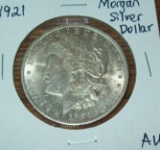 1921 Morgan Silver Dollar AU Nice Silver Coin