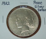 1922 Peace Silver Dollar Coin