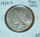 1934-D Peace Silver Dollar Better Date Coin XF