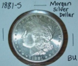 1881-S Morgan Silver Dollar Coin BU Uncirculated