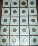 Lot of 20 Buffalo Nickels 1916, 1917-S, 1920-D, 1923-S, 1927-S F, 1925-D, 1926-D, 1928 VF