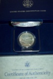 1987-S Proof U.S. Constitution Commemorative Silver Dollar with Box & COA