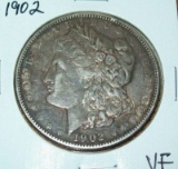 1902 Morgan Silver Dollar Coin VF