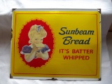 Porcelain Sunbeam Bread It's Batter Whipped Sign Store Display Sign