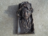 Tiffany Black Americana Bronze Inkwell Johnny Griffin Black Boy With Hat Ink Well With Insert
