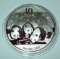 2013 China Panda 10 Yuan 1 troy oz. .999 Fine Silver Coin In Mint Capsule BU