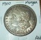 1900 Morgan Silver Dollar Coin AU Almost Uncirculated