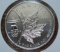 2008 Canada Vancouver Olympic $5 Maple Leaf 1 troy Oz. .999 Fine Silver Coin