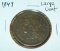 1849 Large Cent F/ VF Coin