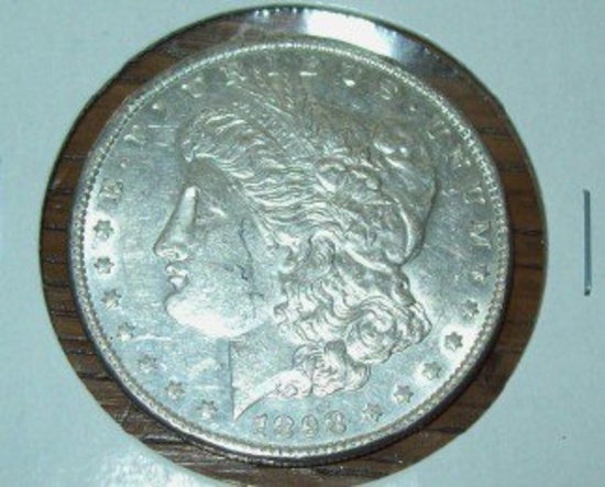 1898 Morgan Silver Dollar Coin BU Uncirculated