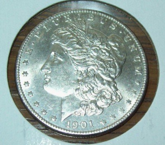 1901-O Morgan Silver Dollar Coin BU Uncirculated