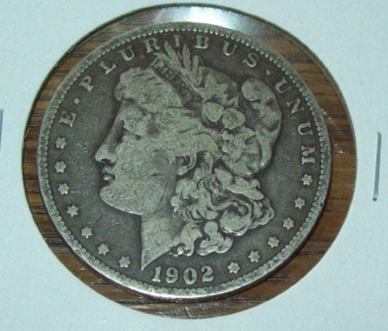 1902 Morgan Silver Dollar Coin Fine