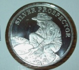Silver Prospector 1 troy Oz. .999 Fine Silver Round Bullion