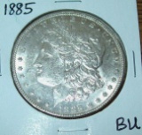 1885 Morgan Silver Dollar Coin BU Uncirculated