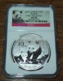2012 NGC MS69 Early Release China Panda 10 Yuan 1 troy oz. .999 Fine Silver Coin
