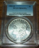 1883-O PCGS MS63PL Morgan Silver Dollar Coin Proof Like