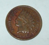 1907 Indian Head Cent XF/AU Nice Coin High Grade