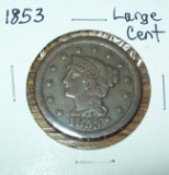 1853 Large Cent VF/XF Coin