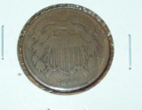 1864 Two Cent Piece Coin