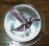 2015 Canada Red tailed Hawk Reverse Proof $5 Coin 1 Troy Oz. .999 Fine Silver