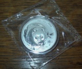 2003 China Panda 10 Yuan 1 troy oz. .999 Fine Silver Coin In Mint Capsule BU Sealed