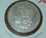 1886 Morgan Silver Dollar Coin XF/AU Almost Uncirculated