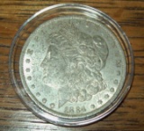1884-O AU Morgan Silver Dollar Coin  New Orleans Mint
