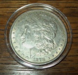 1878 Morgan Silver Dollar Coin AU Nice 1st Year Morgan