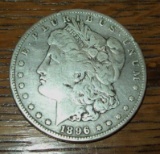 1896-S Morgan Silver Dollar Coin VF Semi Key Date