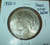 1922-S Peace Silver Dollar Coin XF