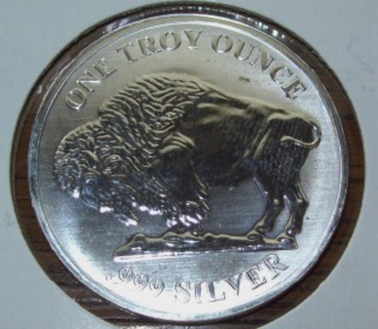 Buffalo Indian Head 1 troy oz. Silver Round Republic Metals