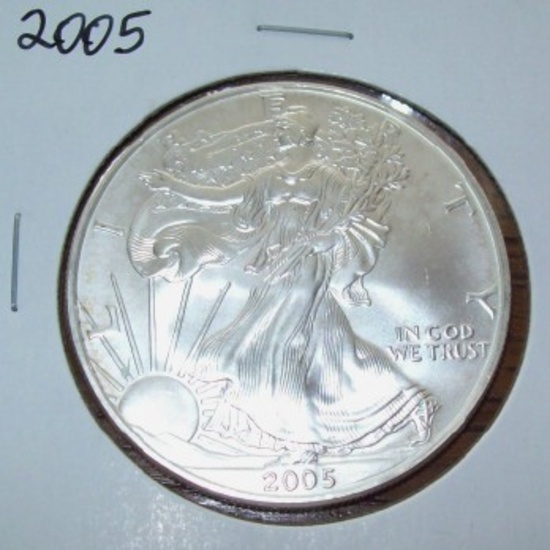 2005 American Silver Eagle 1 troy oz. Silver Dollar Coin