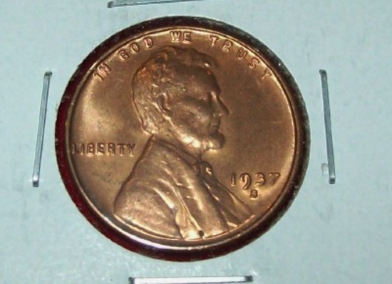 1937-S  Lincoln Cent BU Uncirculated
