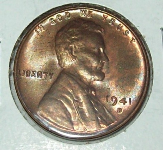 1941-D BU Lincoln Wheat Cent Uncirculated