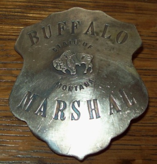 State of Montana Buffalo Marshal Badge