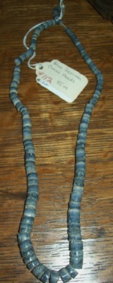 Blue Denium Coral Trade Beads 18 inches