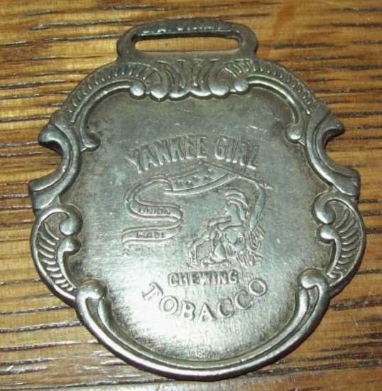 Yankee Girl Chewing Tobacco Advertising Watch Fob