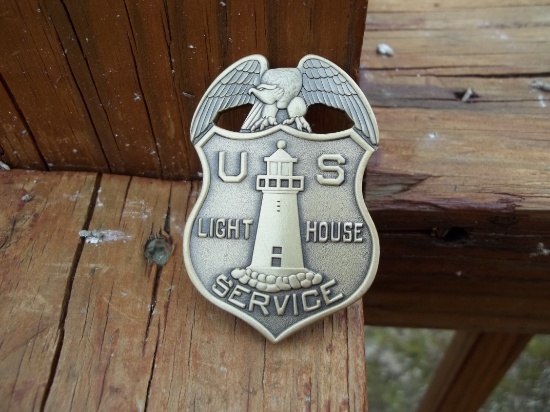 US Light House Service Badge Heavy Metal Shield Badge