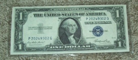 1935-E $1 Silver Certificate Uncirculated Note Currency One Dollar